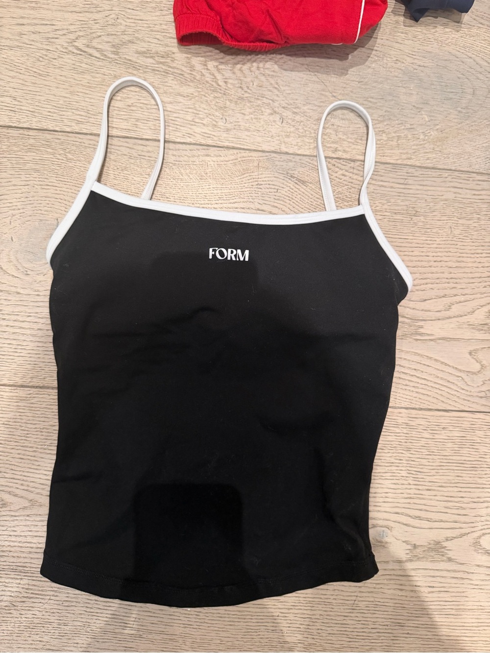 Form Black & White Spaghetti-Strap tank top